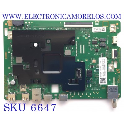 MAIN PARA SMART TV SAMSUNG QLED 4K RESOLUCION (3840 x 2160) UHD / NUMERO DE PARTE BN94-00060L / BN41-0284E / BN9400060L / 00060L / BN97-00064D / PANEL CY-QA055HGCV6A / MODELO QN55Q60AAFXZA XQ33